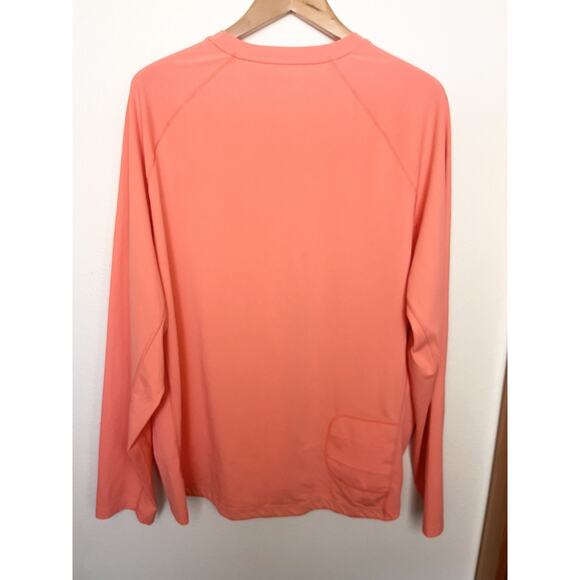 Coolibar Shirt Hightide Long Sleeve Swim Rash Guard UPF 50+ Men’s XXL Orange - Picture 6 of 8